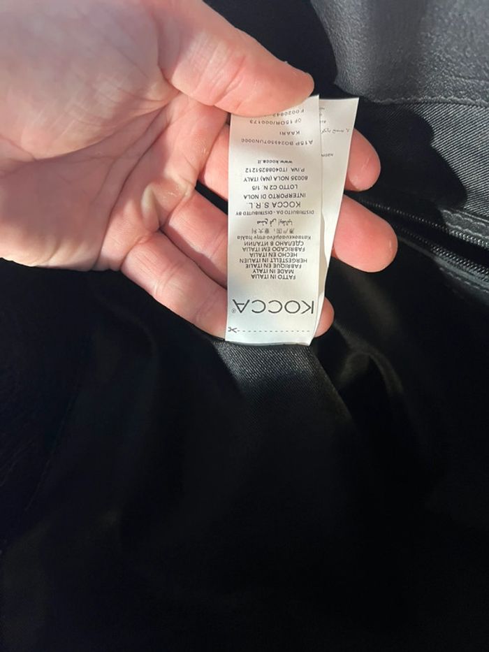 sac à main noir kocca en cuir - photo numéro 4