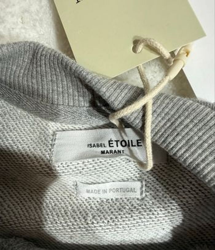 Isabel Marant Étoile sweat gris logo bleu NEUF - photo numéro 6