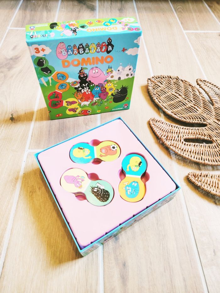 🍧Boîte de Jeu de dominos les Barbapapa marque Dujardin - photo numéro 3