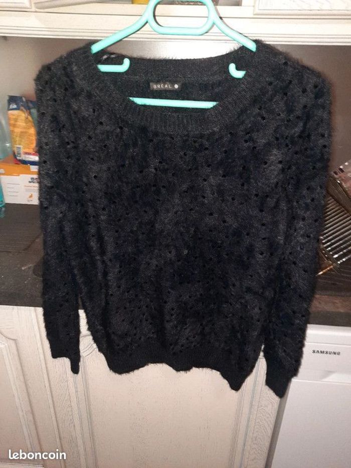 Pull manches longues à sequins noir femme - taille 4 – Bréal - photo numéro 6