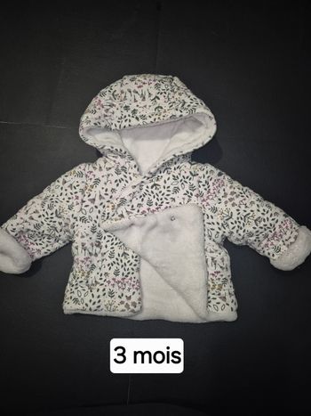 Veste hiver fille 3 mois