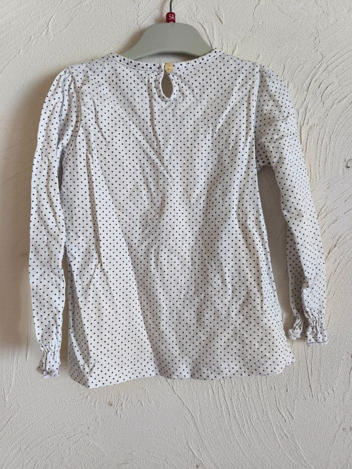 T-shirt manches longues a pois - photo numéro 4