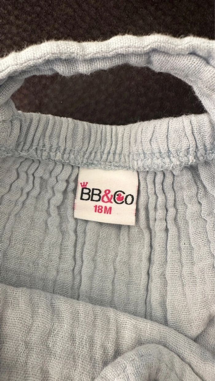 Barboteuse bleu ciel BB&Co 18 mois TBE (12€) - photo numéro 3