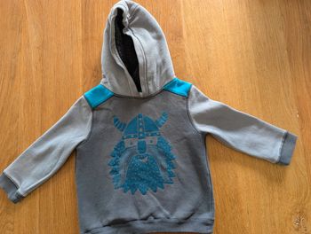 Sweat a capuche Du Pareil au Même 4 ans bleu et gris