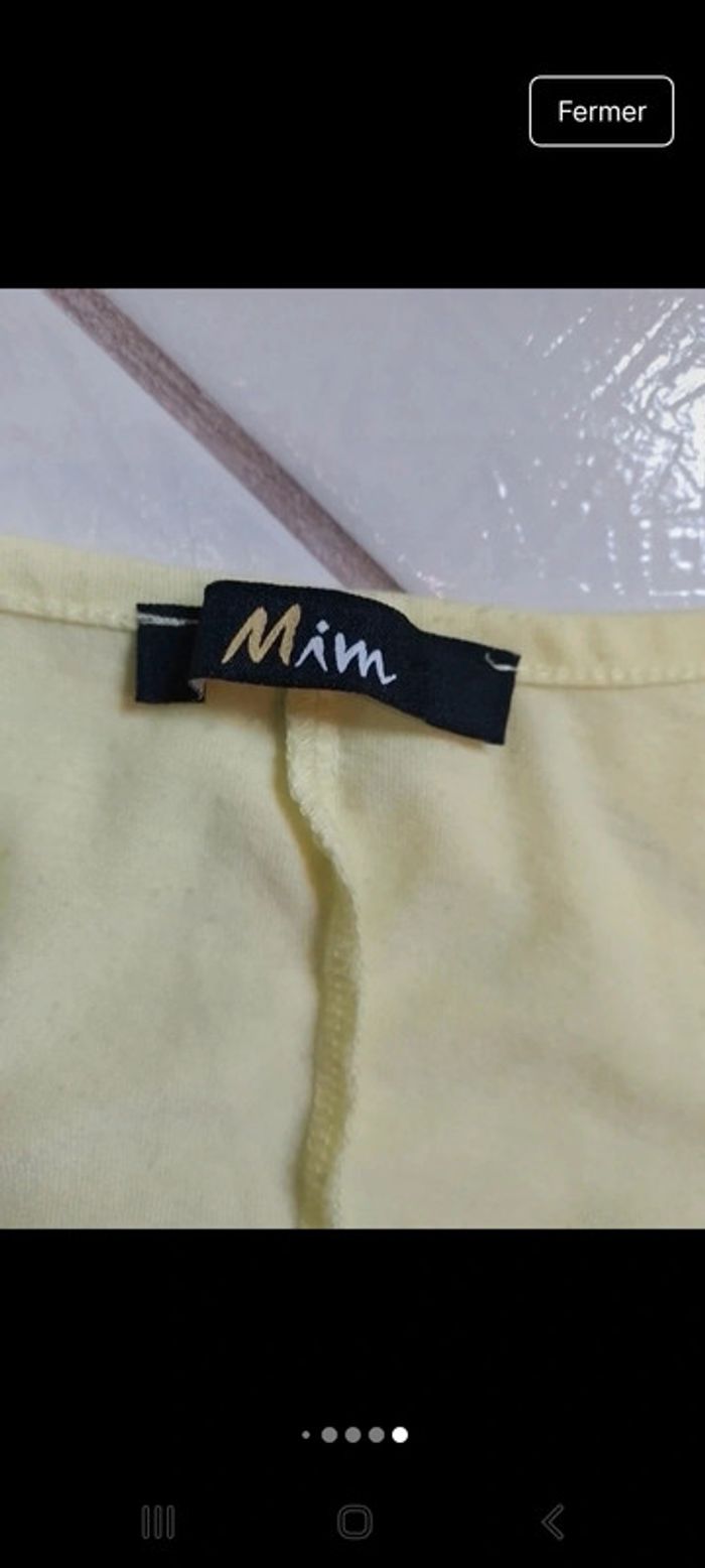 Débardeur femme jaune fluo Mim - photo numéro 12
