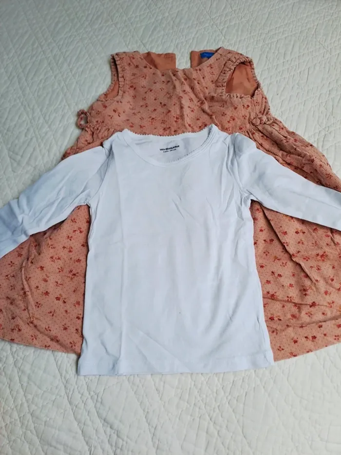 Robe et Tee-shirt ML - 24 mois - photo numéro 3
