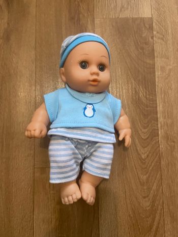 Poupon bébé bleu 20 cm