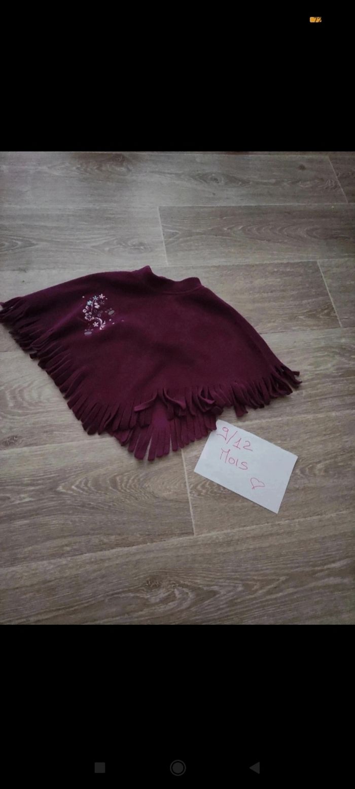 Poncho 9/12 mois