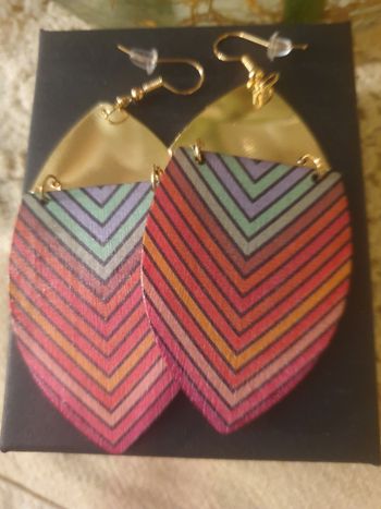 Boucles d'oreilles multicolor 