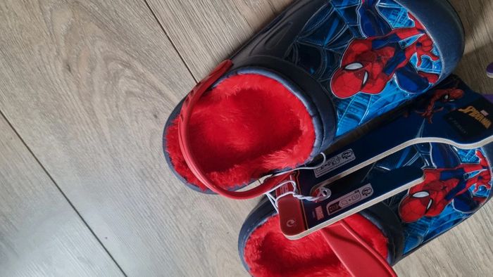 Sabot sandales spiderman neuf 28 fourrure intérieur - photo numéro 5