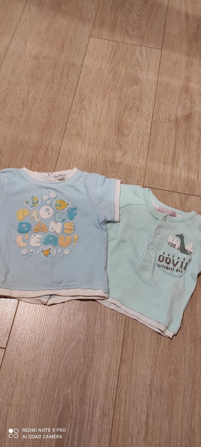 Lot 2 tee-shirts influx 3 mois - photo numéro 2