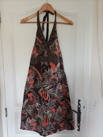 Robe d'été ethnique T36 dos nu