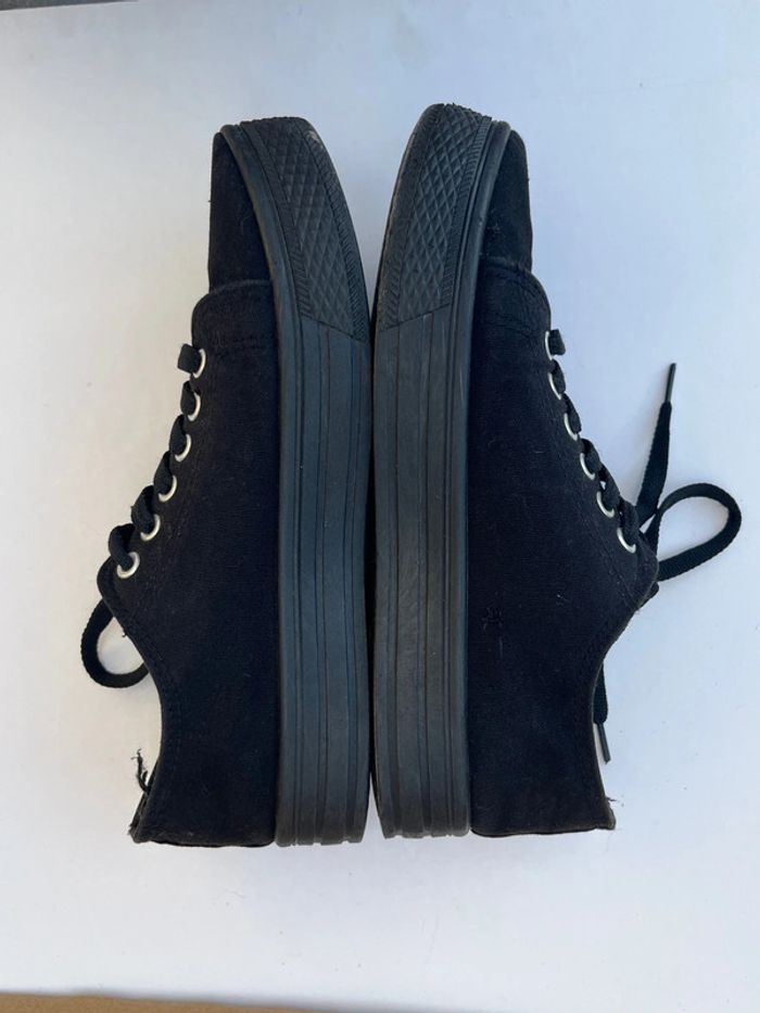 Chaussures baskets de villes noir avec plateforme - photo numéro 9