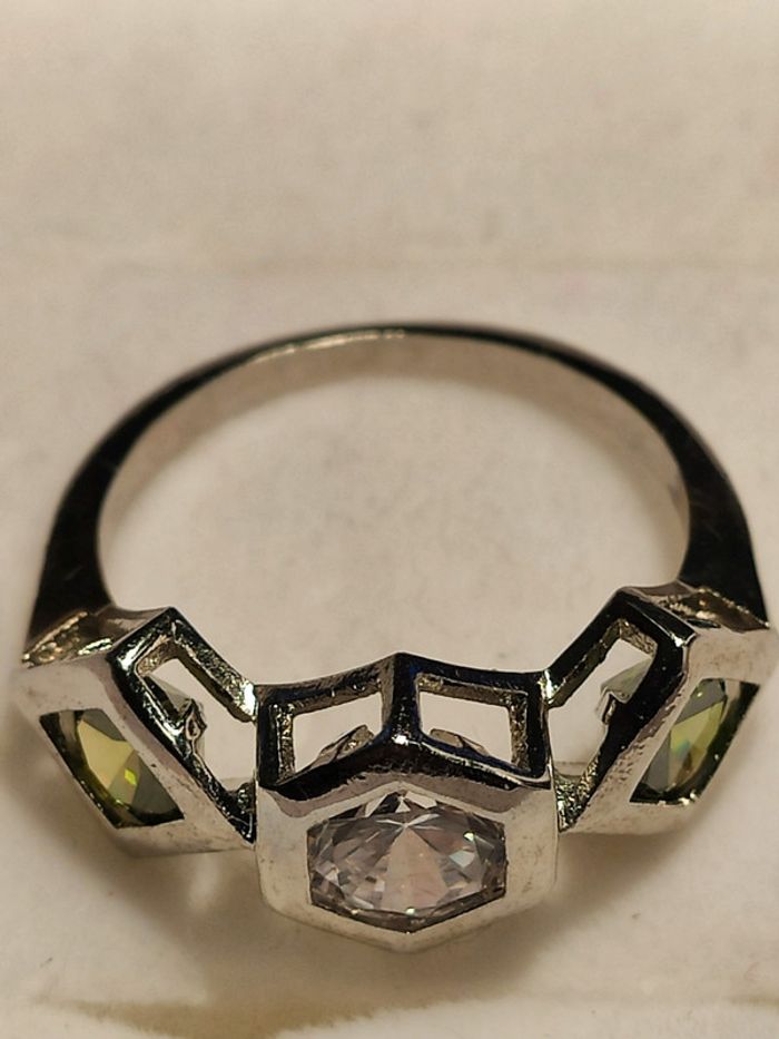 Bague acier et cristaux - photo numéro 3