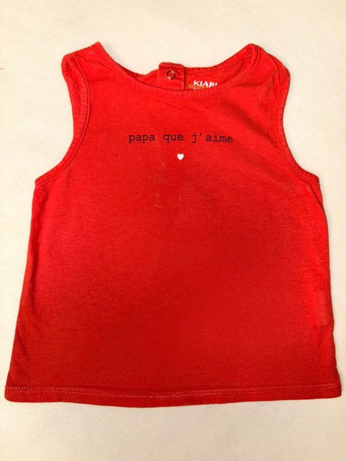 Débardeur rouge 18 mois - photo numéro 2
