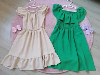 Lot 2 robes été fille légères fluides