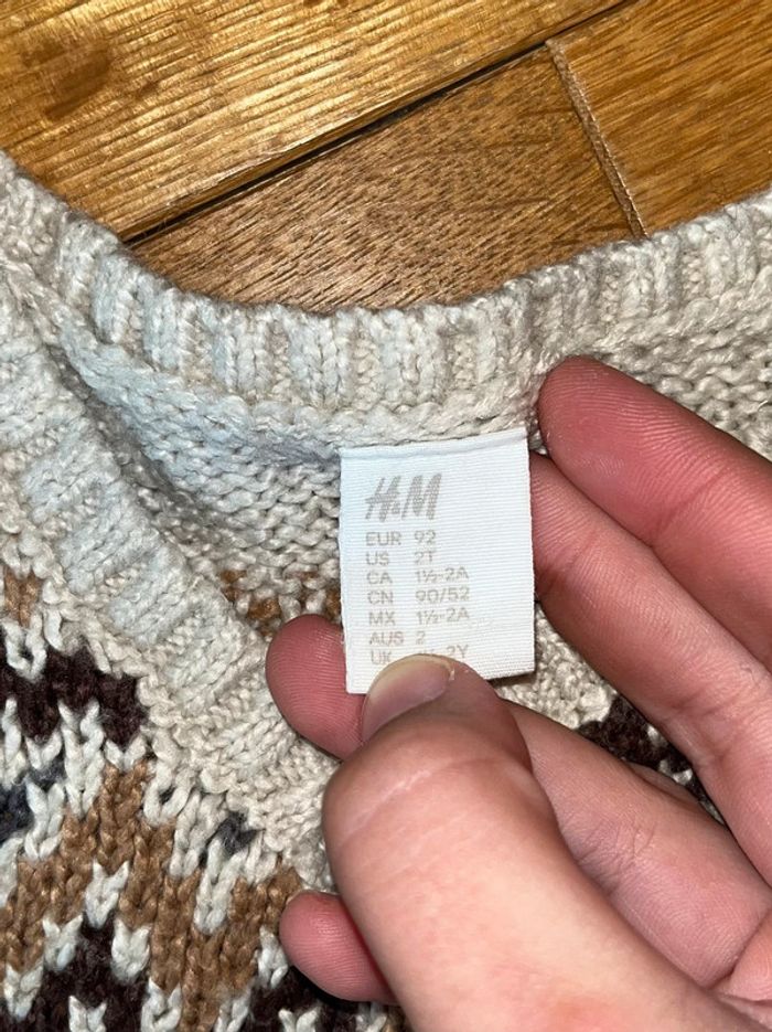 Lot de 6 pulls H&M, taille 2-3 ans - photo numéro 5