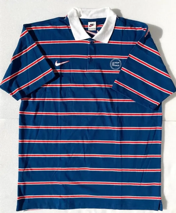 Polo Nike Tour de France Vintage de collection cyclisme made in Portugal 🇵🇹