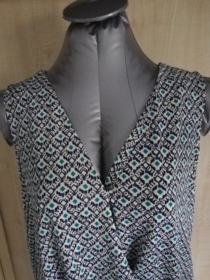 Blouse manches courtes cache cache taille 40 neuve - photo numéro 2