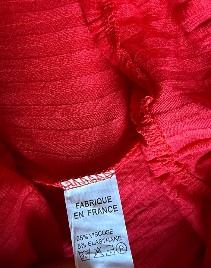 Combinaison rouge avec ceinture  - Taille Unique - photo numéro 4