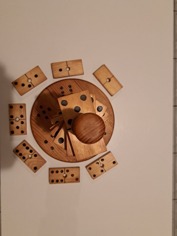 Jeu dominos en bois - photo numéro 2