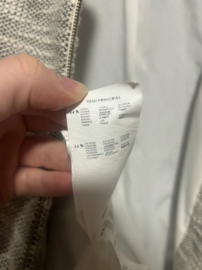 Jolie veste tissée • gris • effet tweed • Promod • Taille 38 • coton - photo numéro 8