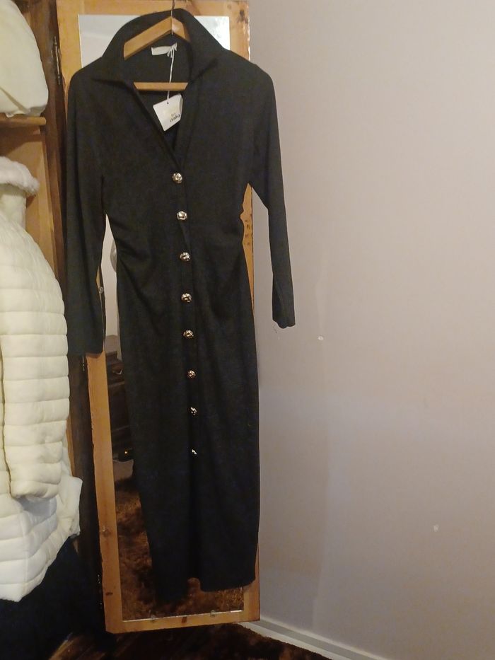 Robe moulante matière tient chaud agréable pour l'hiver - photo numéro 3