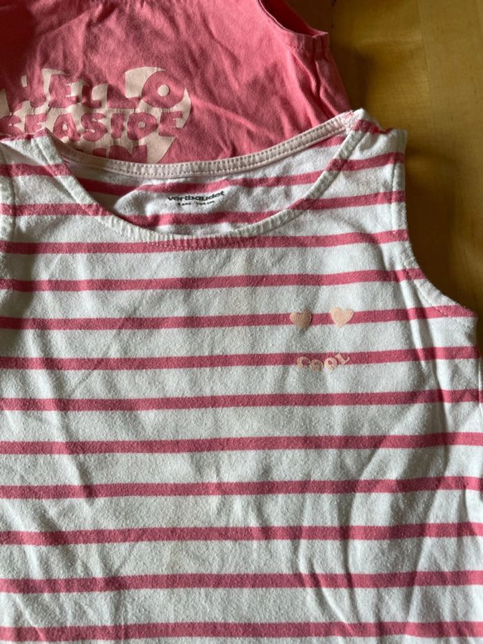 Lot de deux débardeurs filles - photo numéro 2