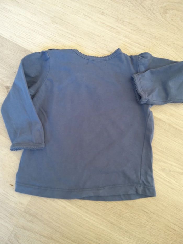 T-shirt manches longues 6 mois bleu - photo numéro 6