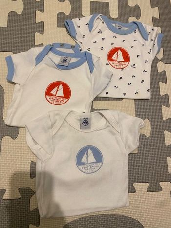 Lot 3 bodies petit bateau