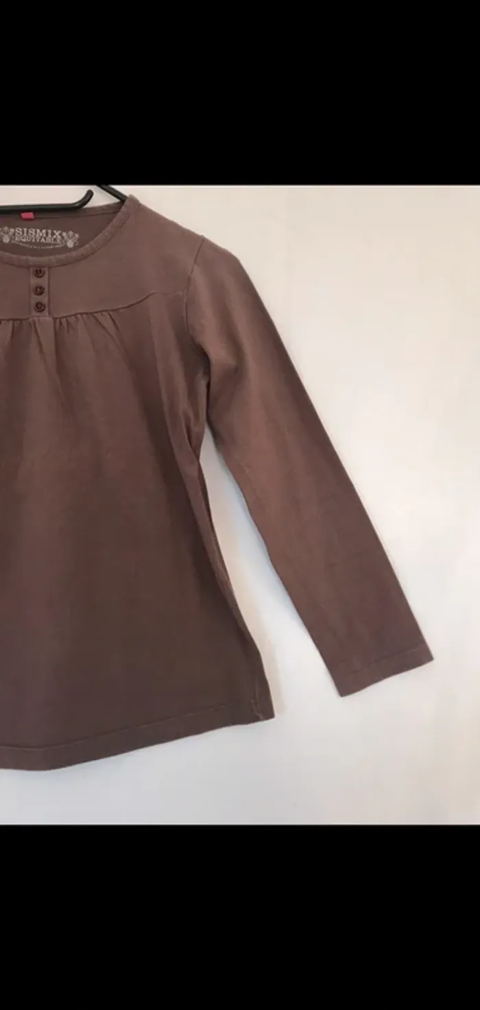 Tee shirt marron - photo numéro 3