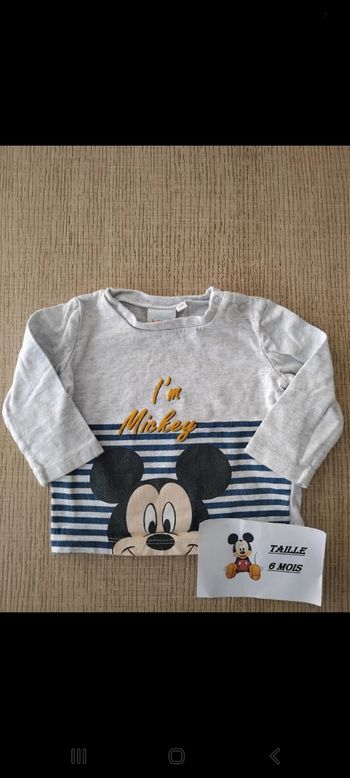 Tee shirt manches longues 6 mois