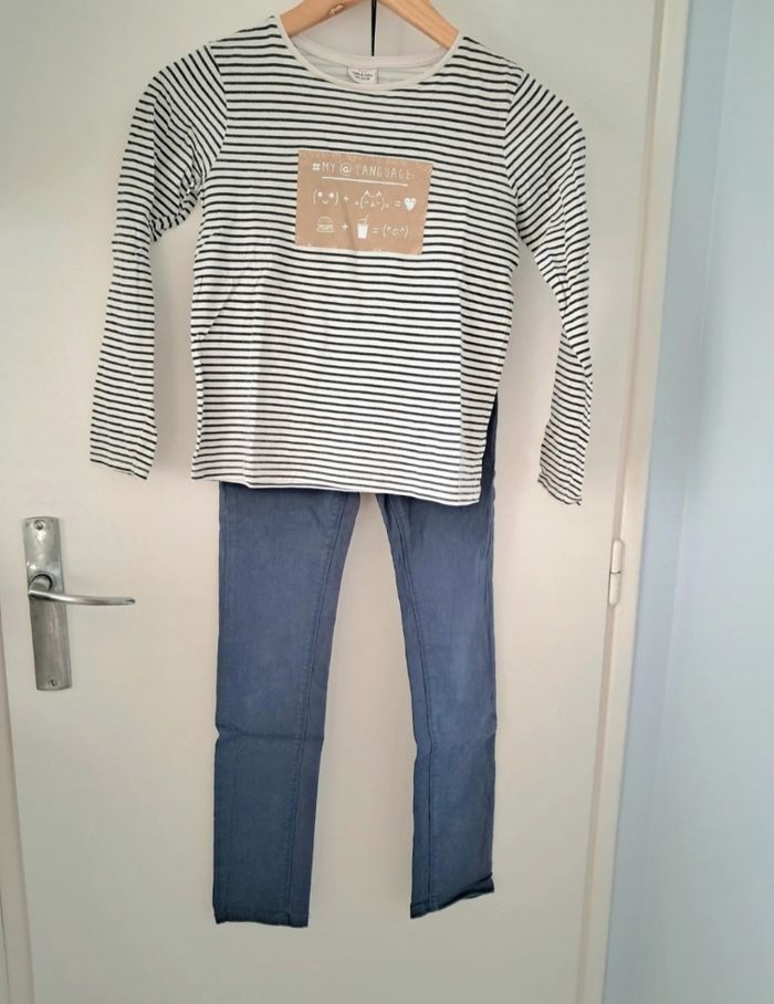 Ensemble 10 ans Tee-shirt manche longue + pantalon