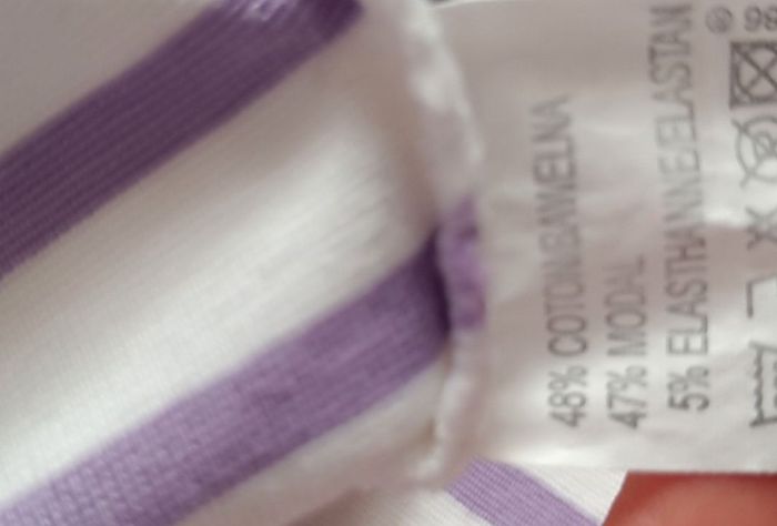 Tee-shirt " Stéréo Maman" rayé blanc  mauve - photo numéro 9