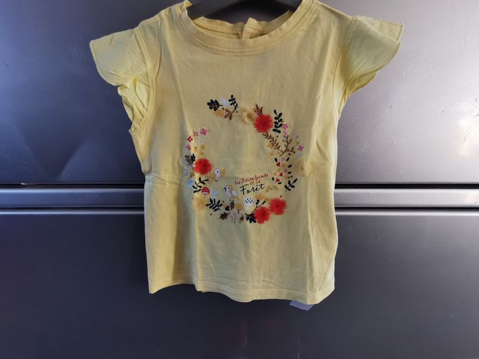 Tee-shirt manches courtes jaune 6 ans Sergent Major - photo numéro 3