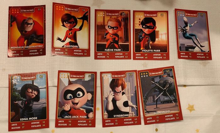 Cartes à collectionner Disney Pixars Les indestructibles