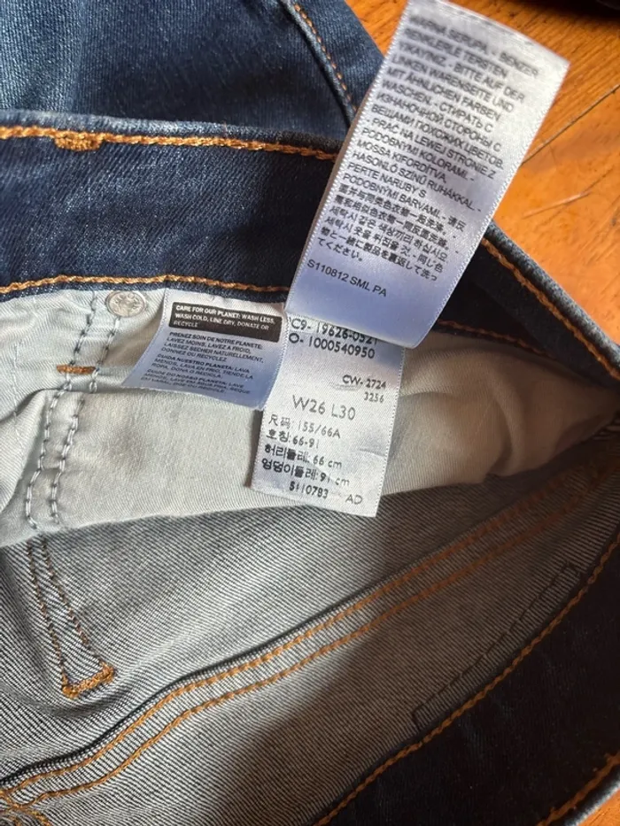 Jean Levi’s Shaping Skinny – Taille haute – W26 L30 – Bleu - photo numéro 4