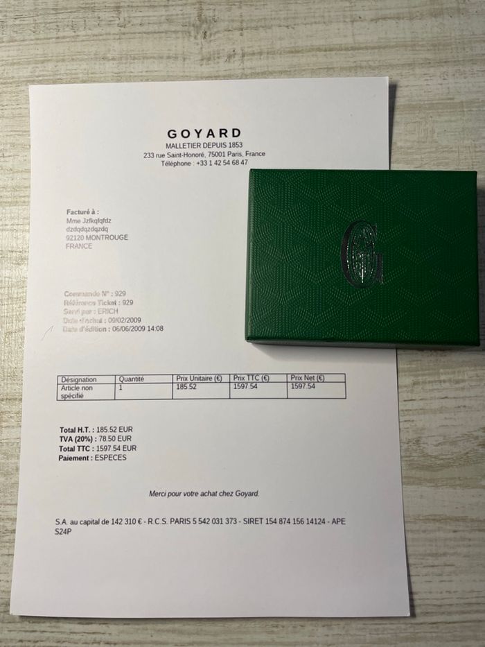 Porte-cartes Goyard Saint-Sulpice 👜 - photo numéro 5