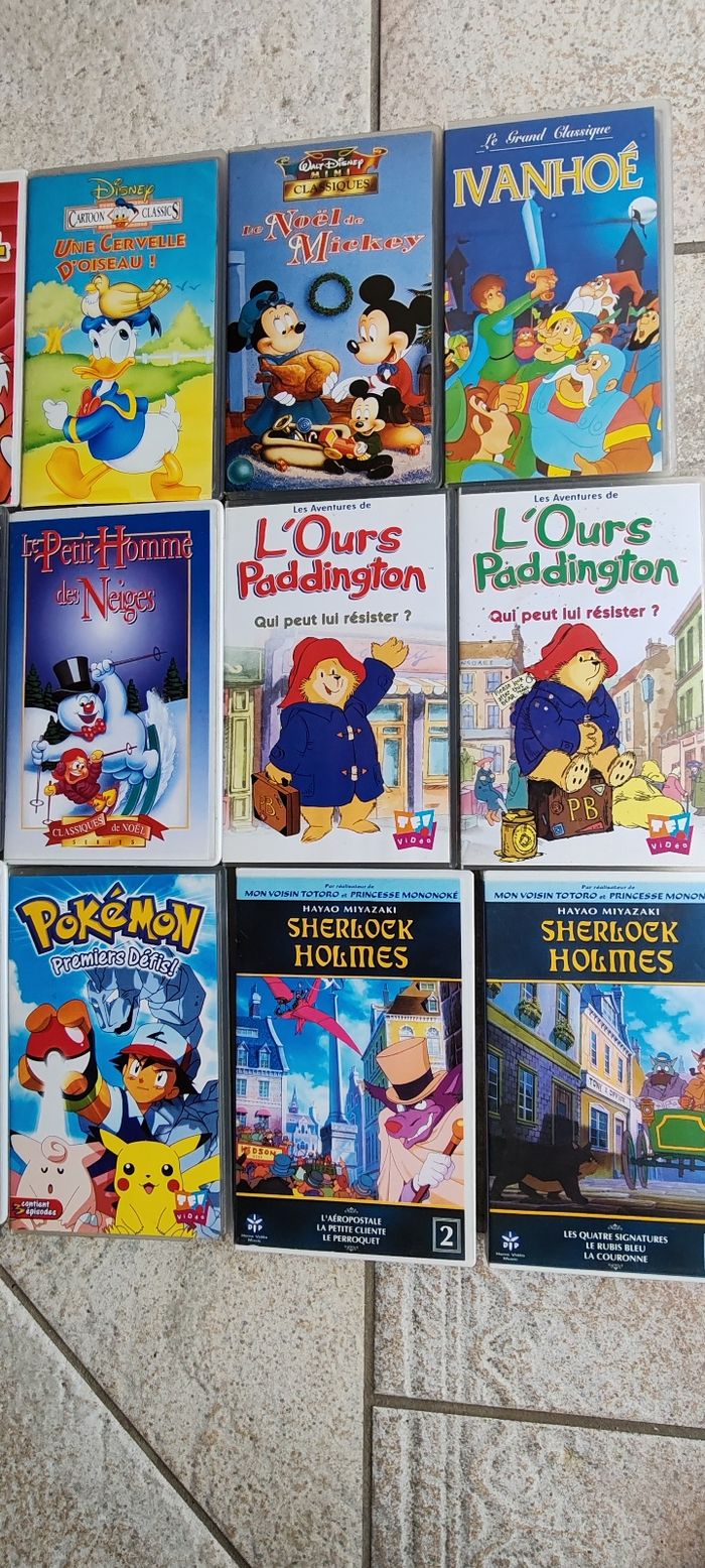 Cassettes VHS dessins animés - photo numéro 2