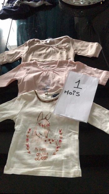 Lot 3 t-shirt manche longue