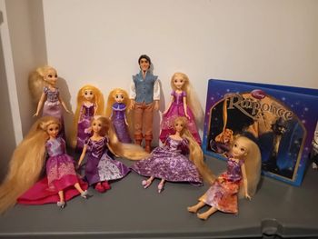 Lot de princesses raiponce et flin rider