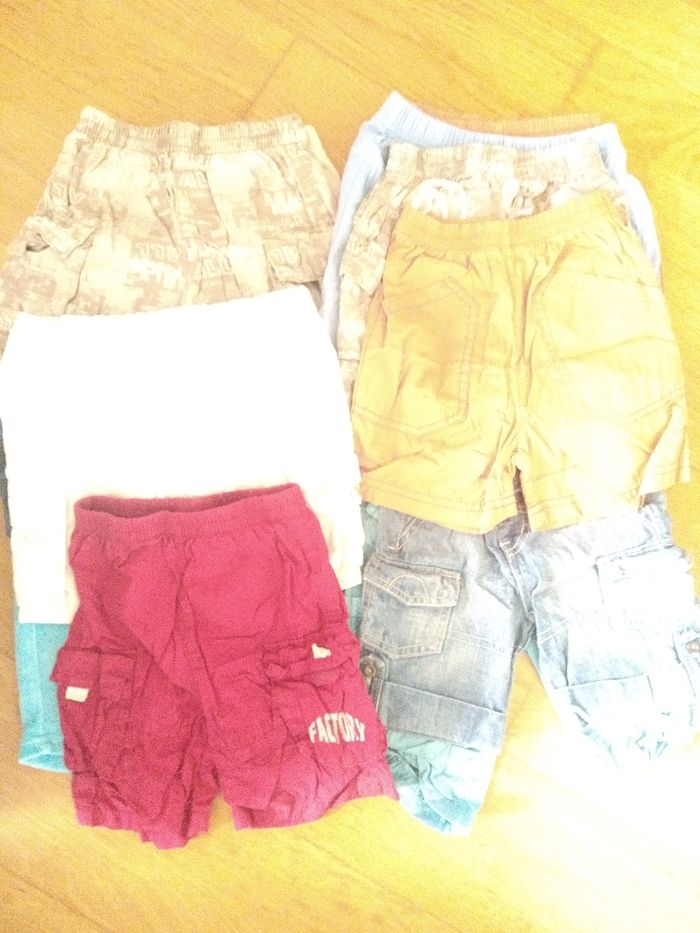 Lot 10 bermudas 6mois