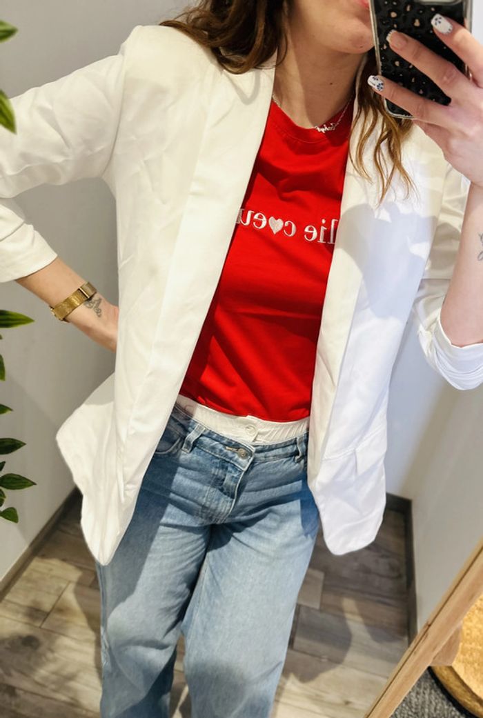 Blazer blanc cassé taille M NEUF