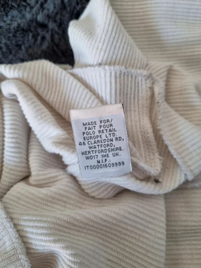 Polo manches longues Ralph Lauren crème/beige, S Femmes - photo numéro 8