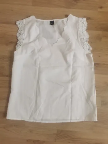 Haut blanc femme