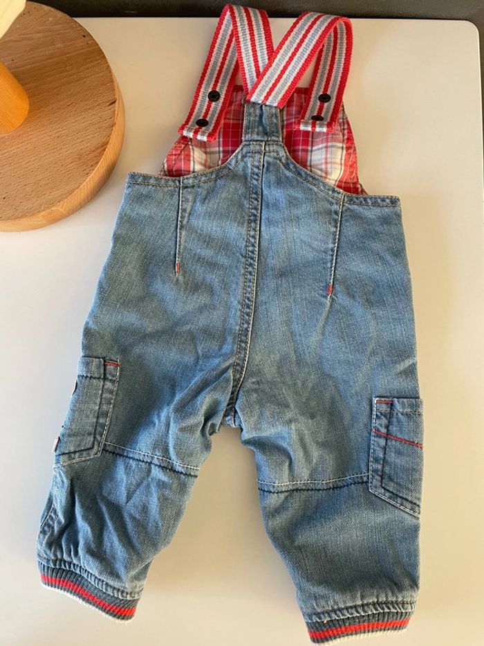 Salopette bébé jean clair - photo numéro 4