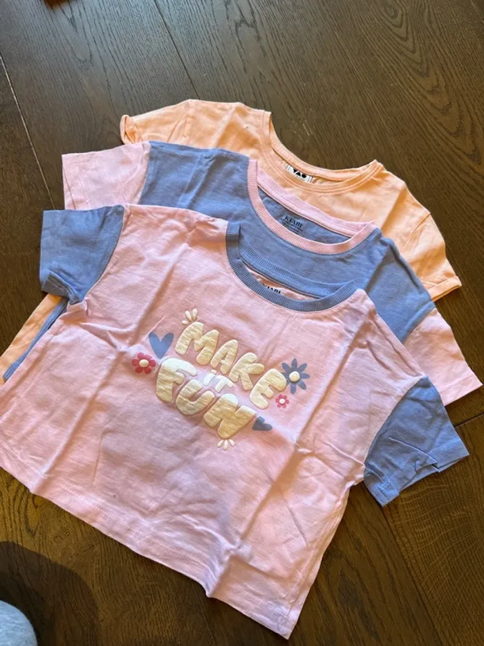 Lot de trois tee shirt fille - photo numéro 2