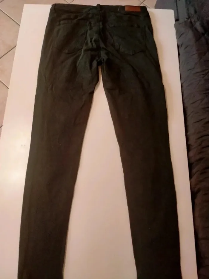 Pantalon slim vert bouteille Tally Weijl Taille 38 - photo numéro 3