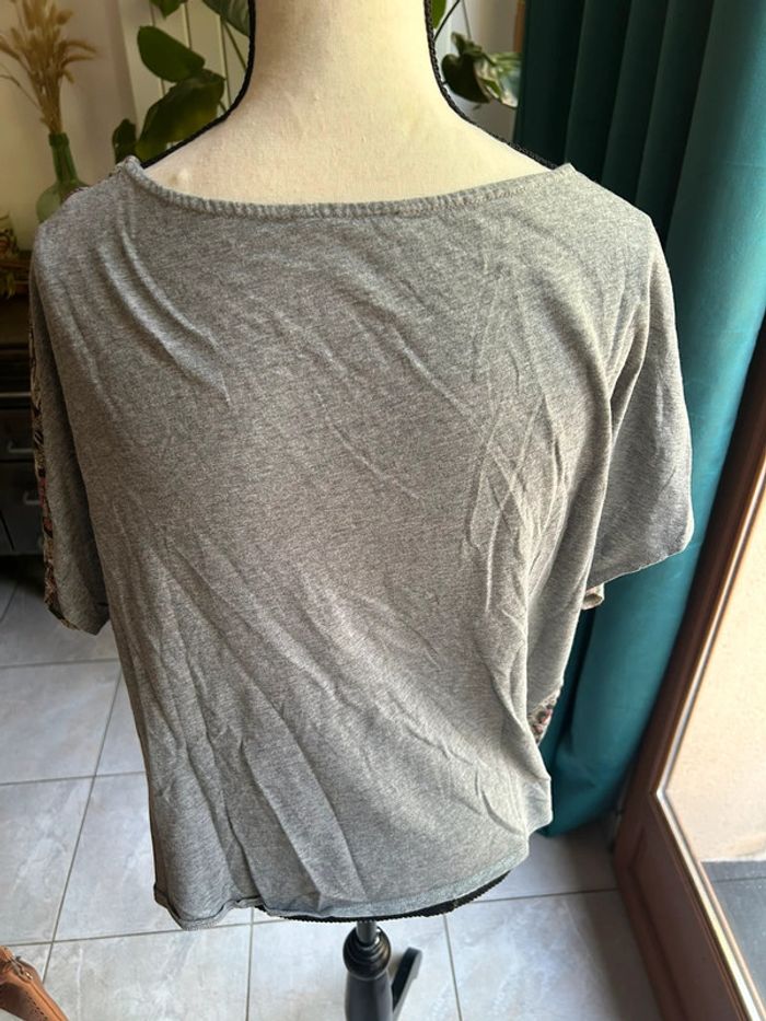 Tunique grise et rose taille M promod - photo numéro 4