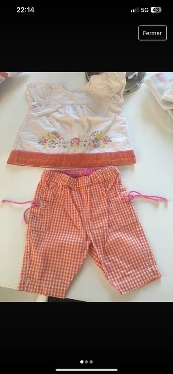 Magnifique ensemble Natalys en parfait état 3 mois